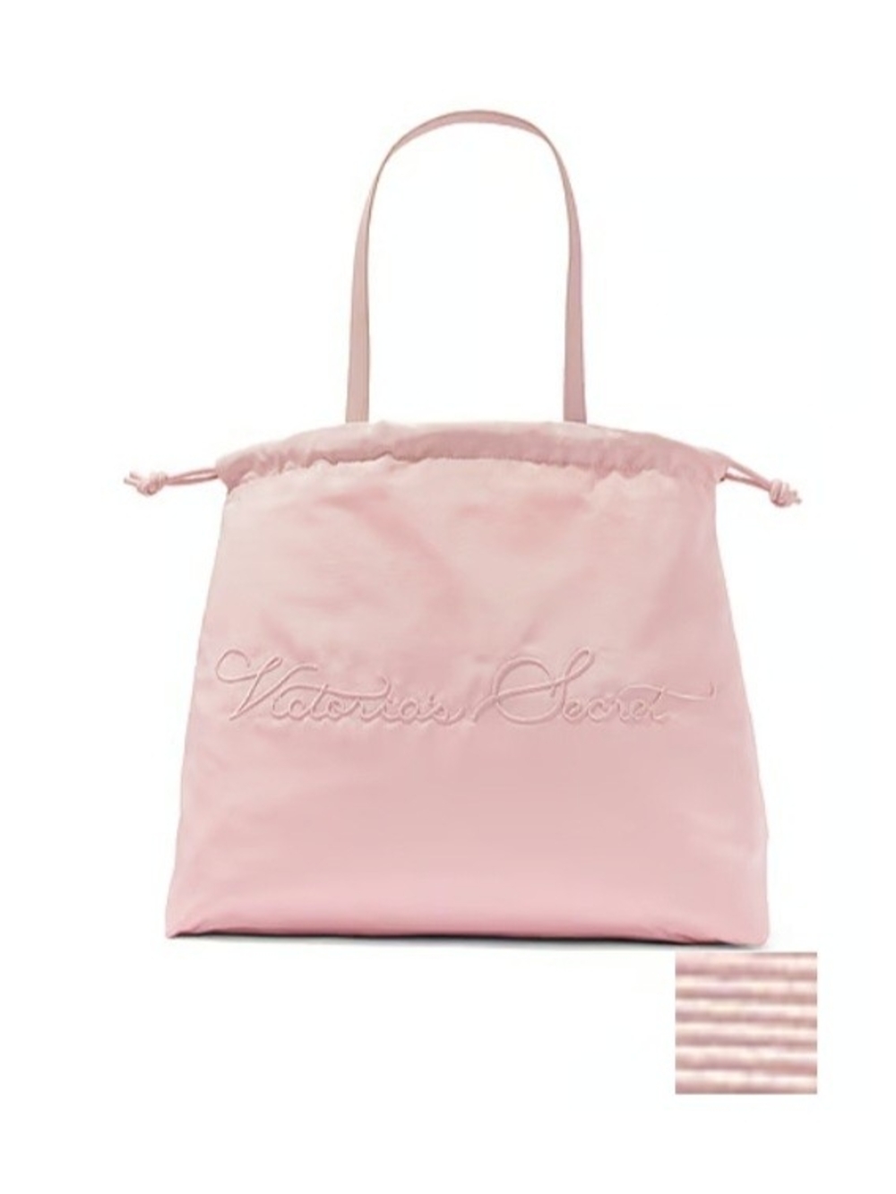 Victoria's Secret Light Pink Drawstring Tote